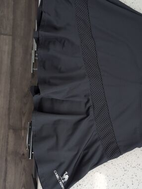Camel Crown Charcoal GreyAthletic Skort with Mesh Panel